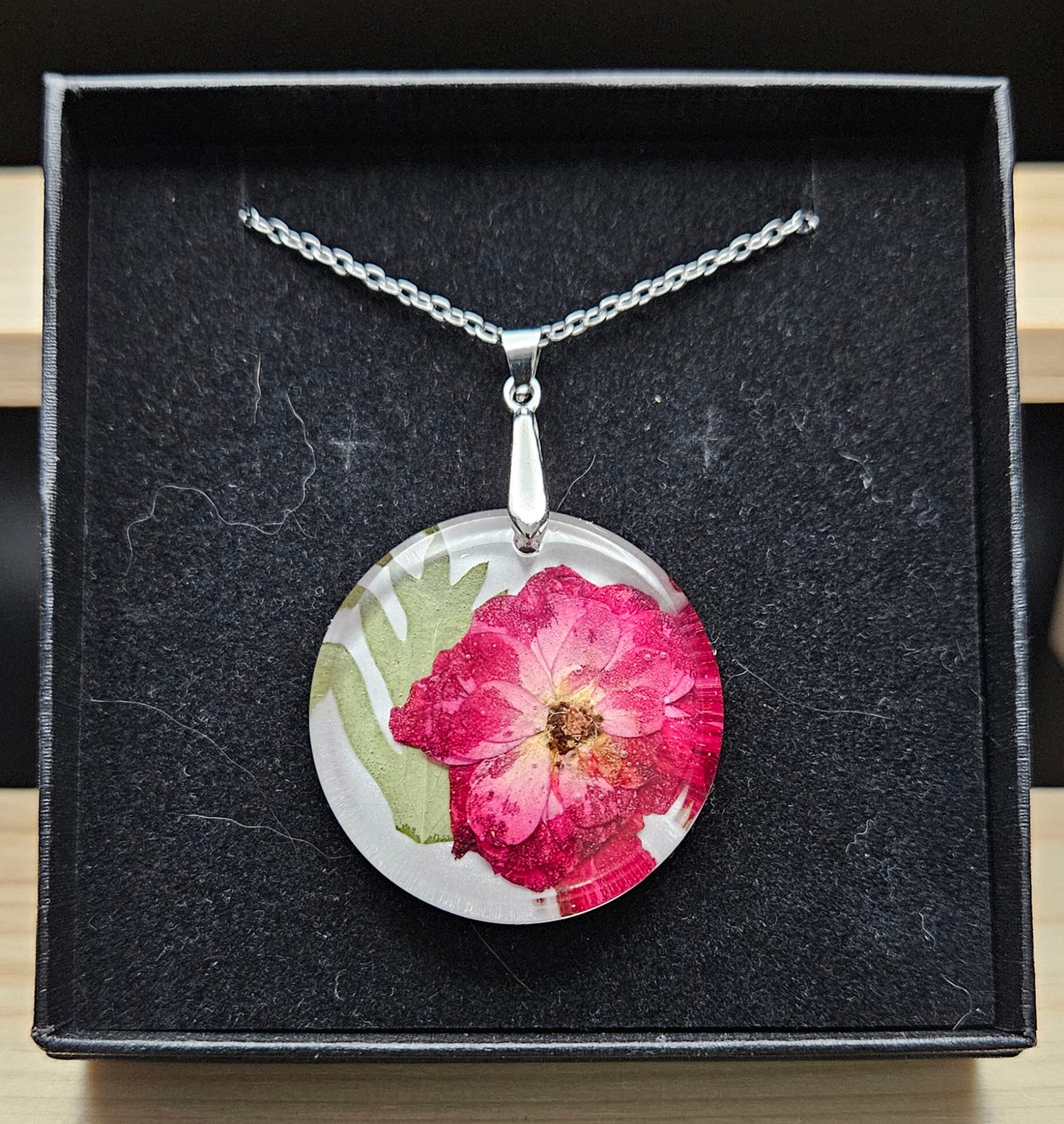 Forever Flowers Resin Pendant Necklace