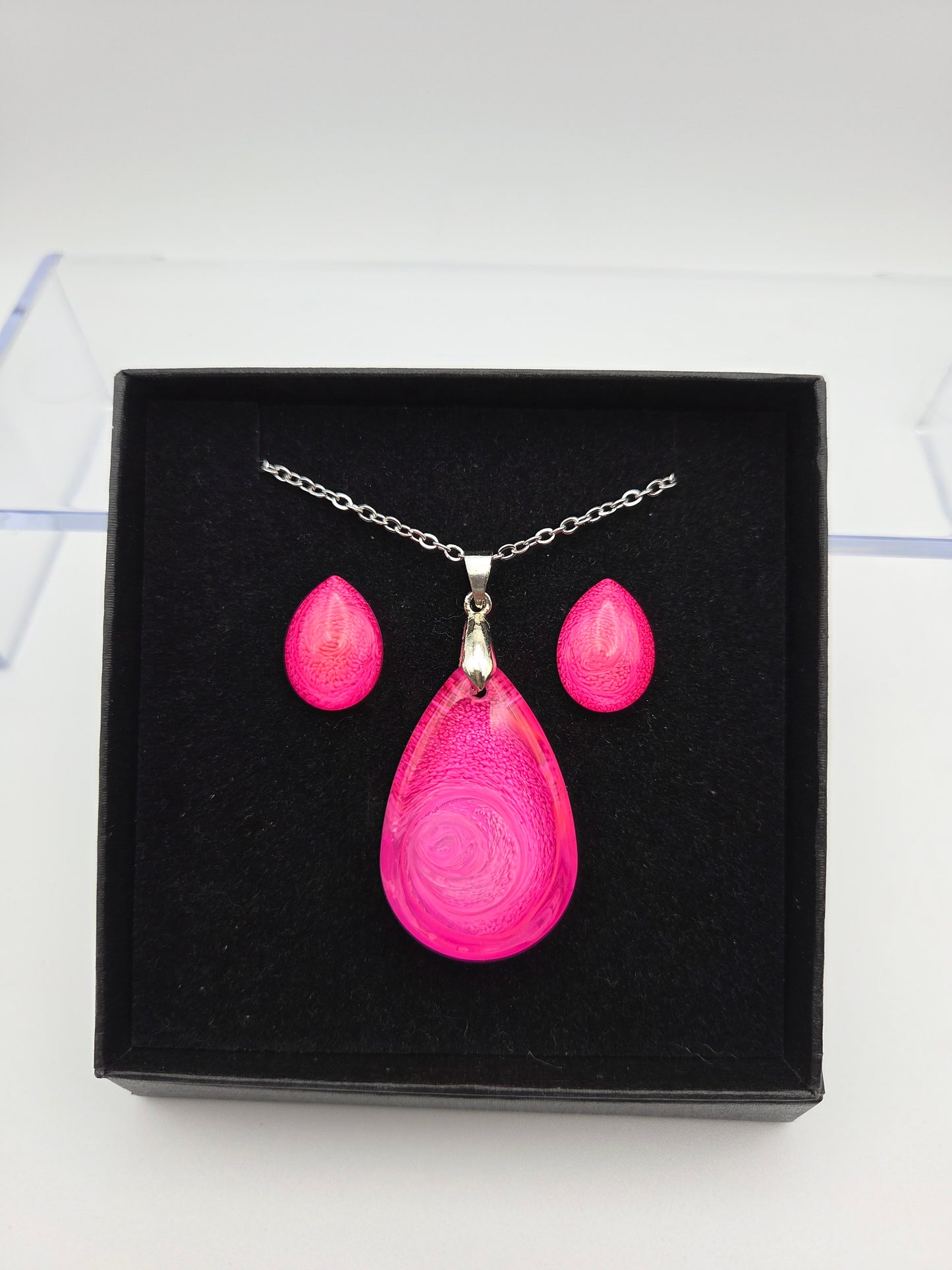 *Pink Petri For A Purpose Collection* Regular Petri Necklace Sets with Stud Earrings