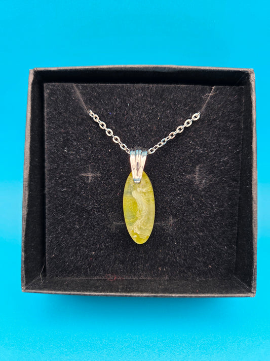 Resin Petite Pendant Necklace - Assorted