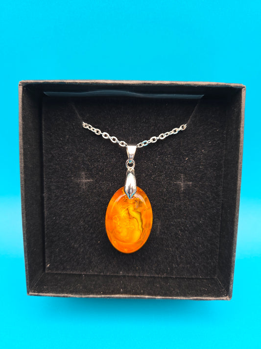 Resin Petite Pendant Necklace - Assorted