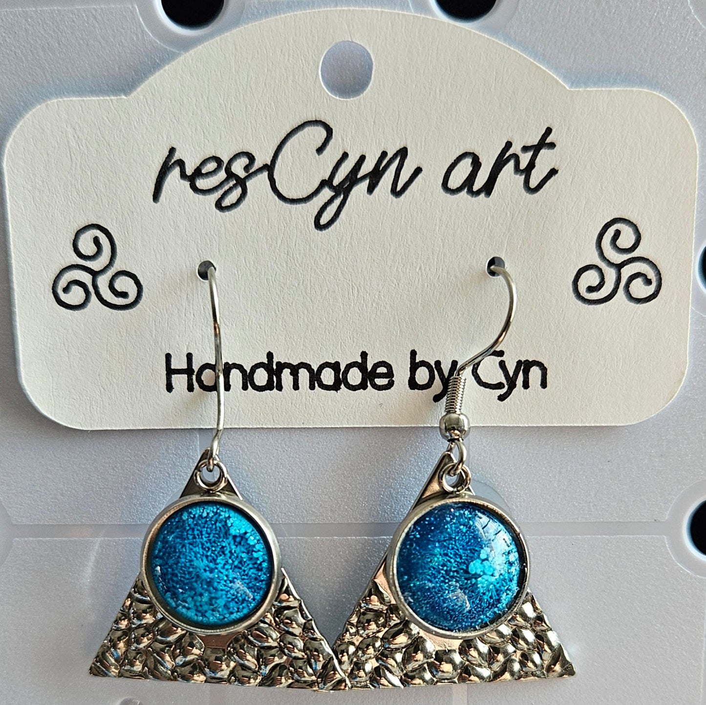 Resin Cabochon Dangle Earrings - Assorted