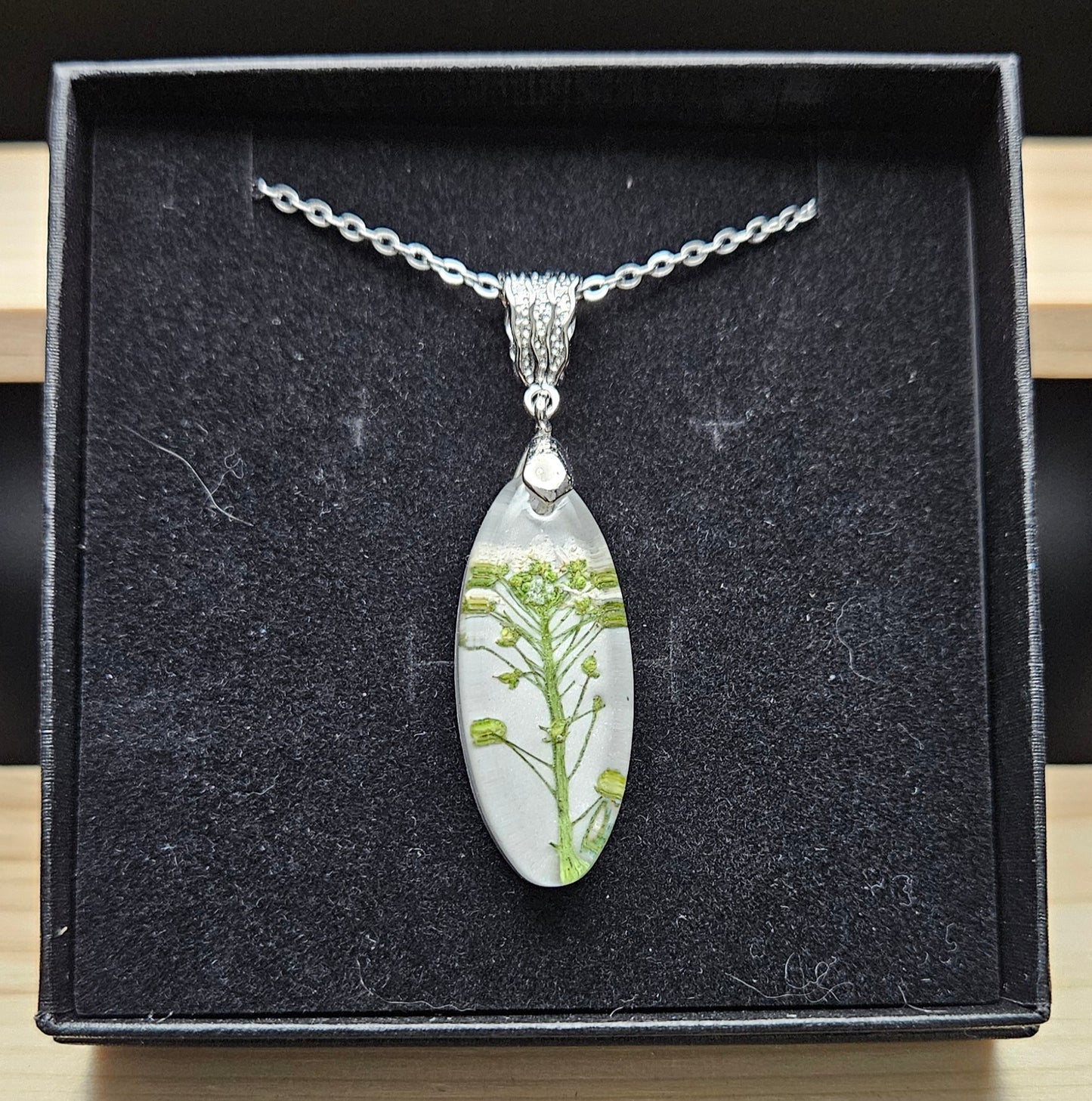 Forever Flowers Resin Pendant Necklace