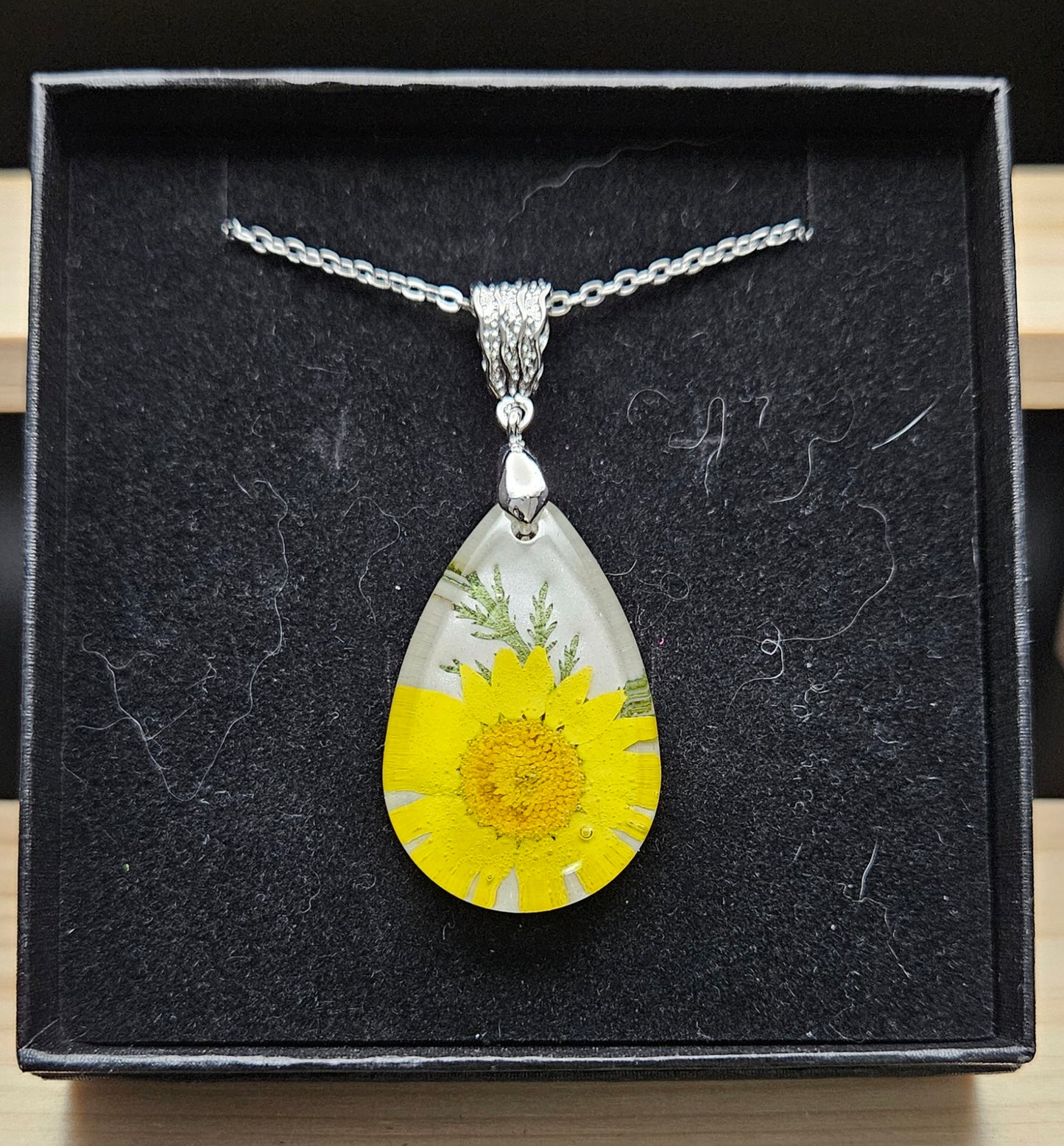 Forever Flowers Resin Pendant Necklace