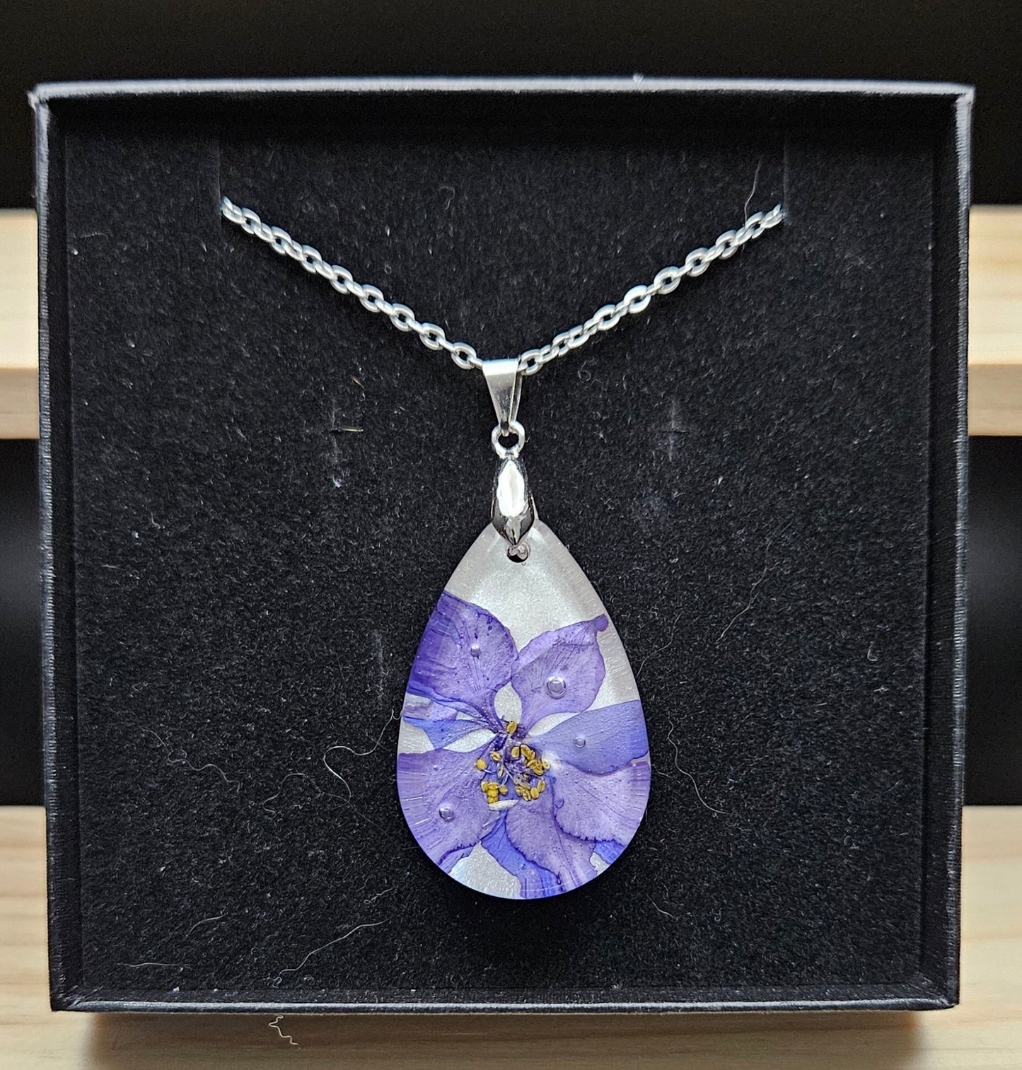 Forever Flowers Resin Pendant Necklace